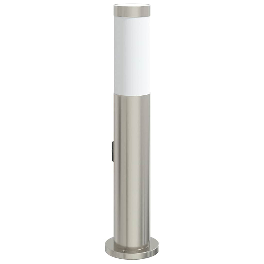 Bolderarmatuur met stopcontact 50 cm RVS IP44