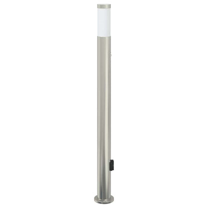 Bolderarmatuur met sensor en stopcontact 110 cm roestvrij staal IP44