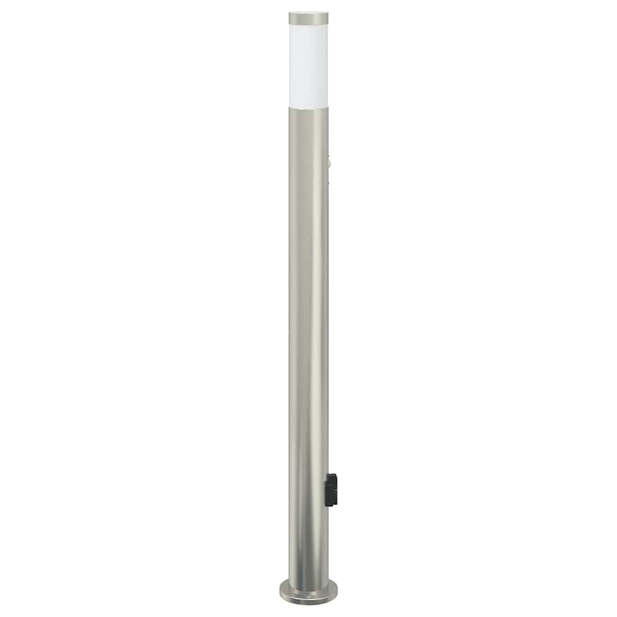 Bolderarmatuur met sensor en stopcontact 110 cm roestvrij staal IP44