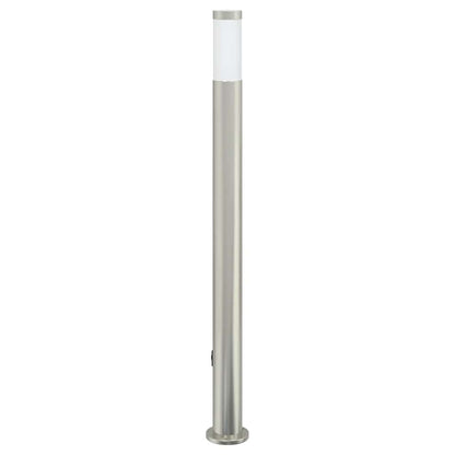 Bolderarmatuur met sensor en stopcontact 110 cm roestvrij staal IP44