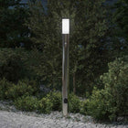 Bolderarmatuur met sensor en stopcontact 110 cm roestvrij staal IP44