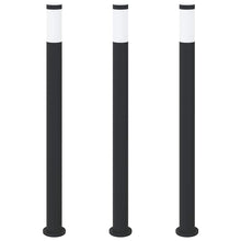 Bolderverlichting 3 stuks 110 cm RVS IP44
