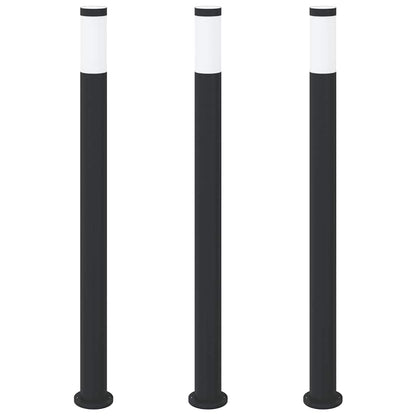 Bolderverlichting 3 stuks 110 cm RVS IP44