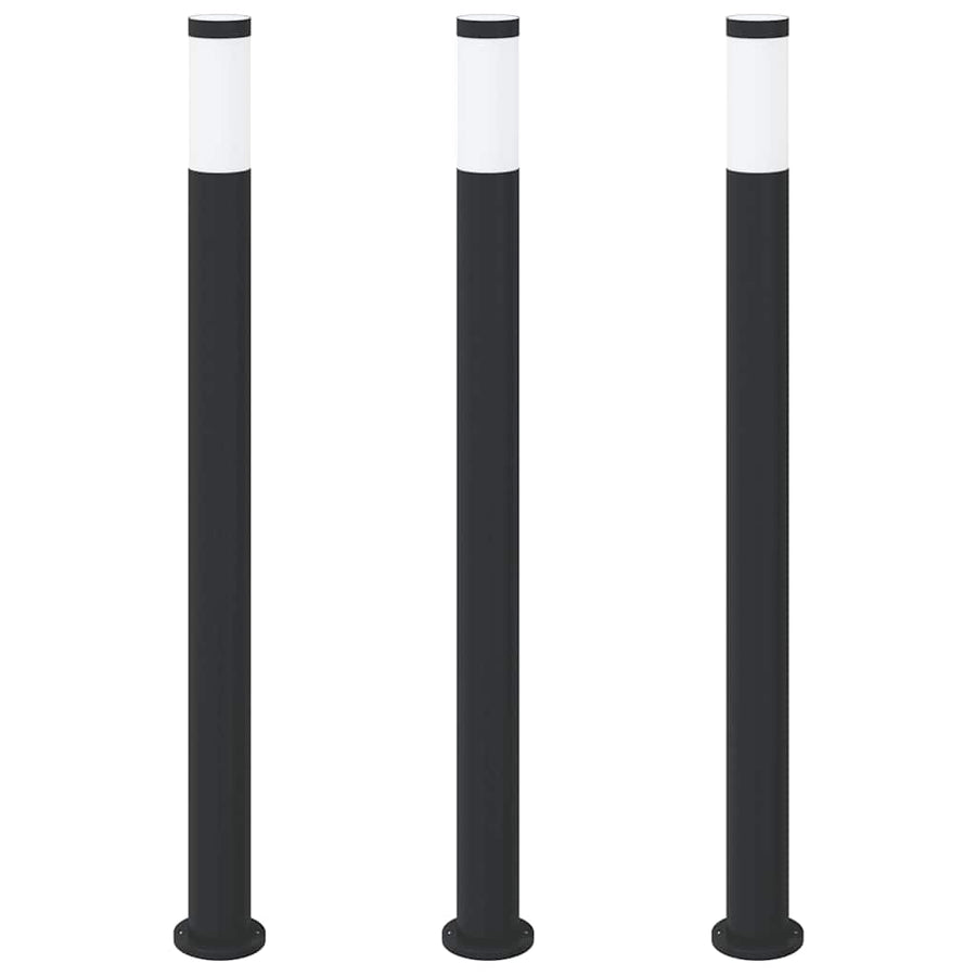 Bolderverlichting 3 stuks 110 cm RVS IP44