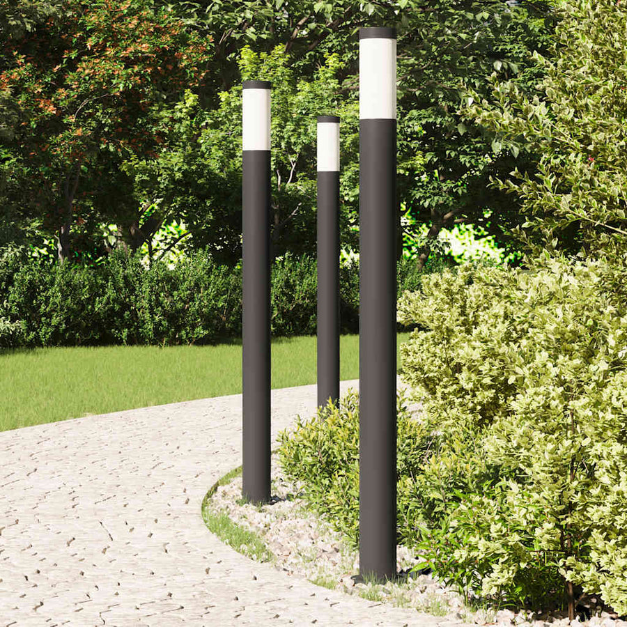 Bolderverlichting 3 stuks 110 cm RVS IP44