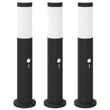 Bolderverlichting met sensor 3 stuks 50 cm RVS IP44