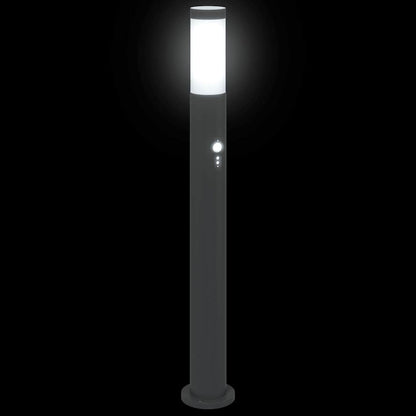 Bolderverlichting met sensor 3 stuks 80 cm RVS IP44