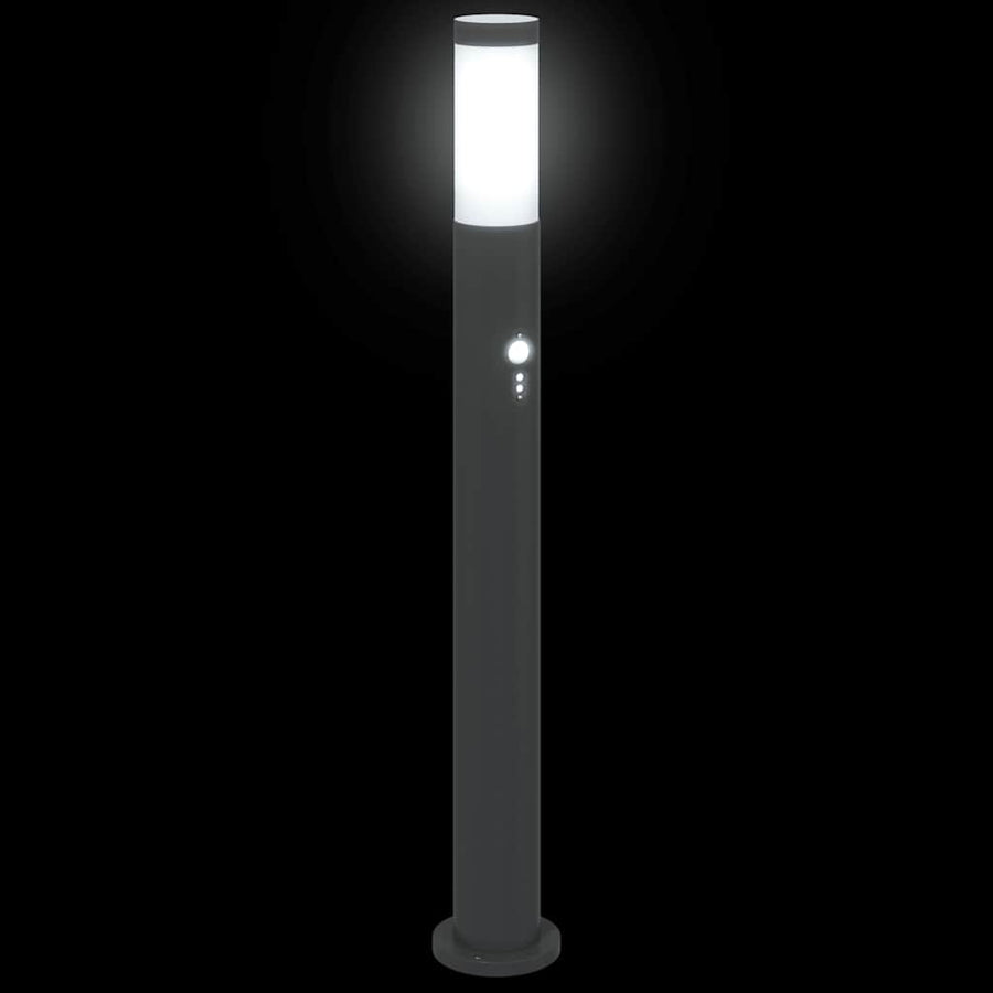 Bolderverlichting met sensor 3 stuks 80 cm RVS IP44