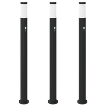 Bolderverlichting met sensor 3 stuks 110 cm RVS IP44