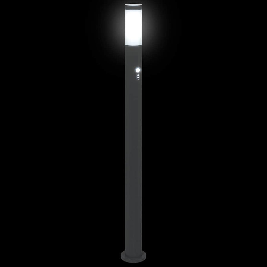 Bolderverlichting met sensor 3 stuks 110 cm RVS IP44