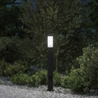 Bolderarmatuur met stopcontact 80 cm RVS IP44