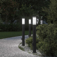 Bolderverlichting met stopcontact 3 stuks 80 cm roestvrij staal IP44