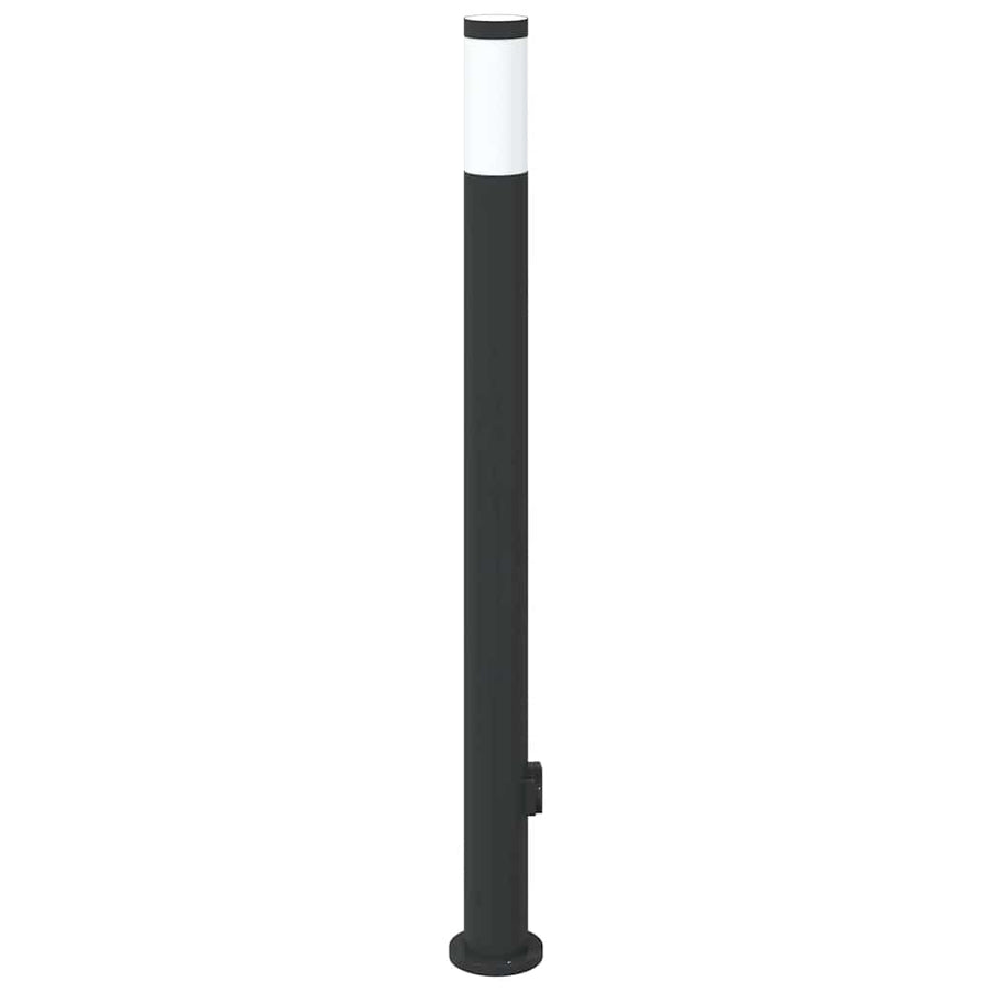 Bolderarmatuur met stopcontact 110 cm RVS IP44