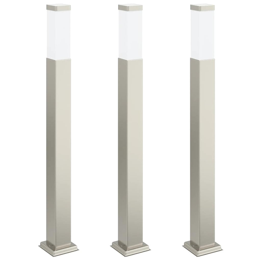 Bolderverlichting 3 stuks 80 cm RVS IP44