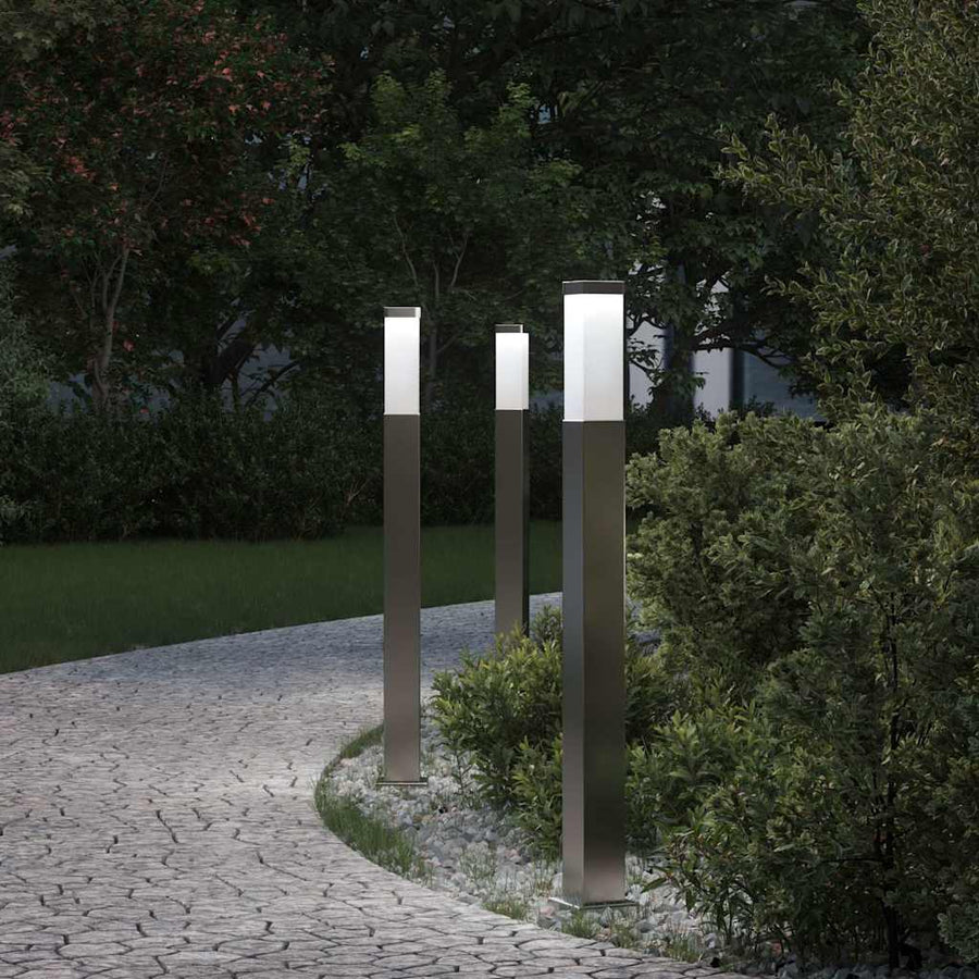 Bolderverlichting 3 stuks 80 cm RVS IP44