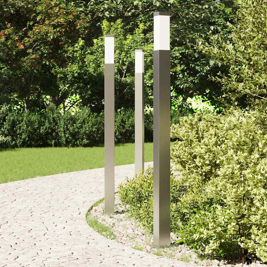 Bolderverlichting 3 stuks 110 cm RVS IP44