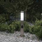 Bolderarmatuur met stopcontact 50 cm RVS IP44