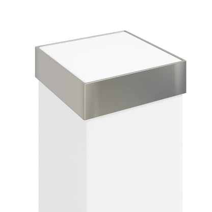 Bolderverlichting met sensor en stopcontact 3 stuks 50 cm roestvrij staal IP44