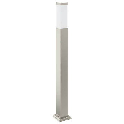 Bolderarmatuur met sensor en stopcontact 80 cm roestvrij staal IP44