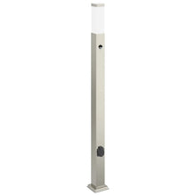 Bolderarmatuur met sensor en stopcontact 110 cm roestvrij staal IP44