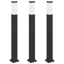Bolderverlichting 3 stuks 80 cm Zwart IP44