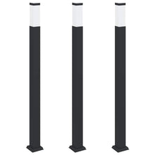 Bolderverlichting 3 stuks 110 cm Zwart IP44