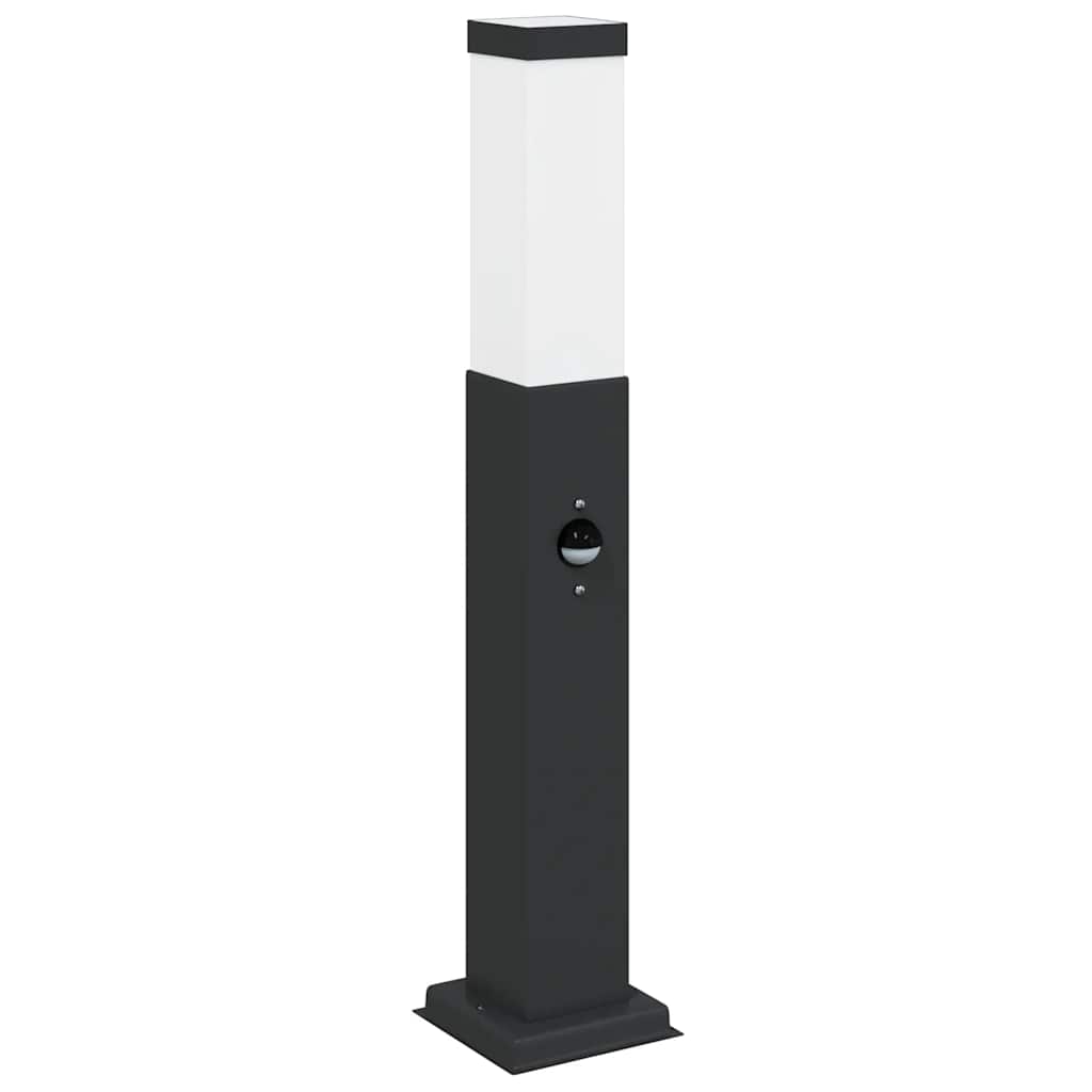 Bolderverlichting met sensor 50 cm zwart IP44