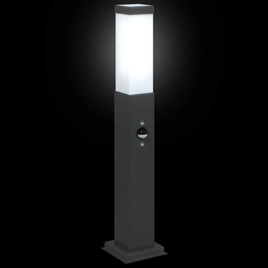 Bolderverlichting met sensor 50 cm zwart IP44