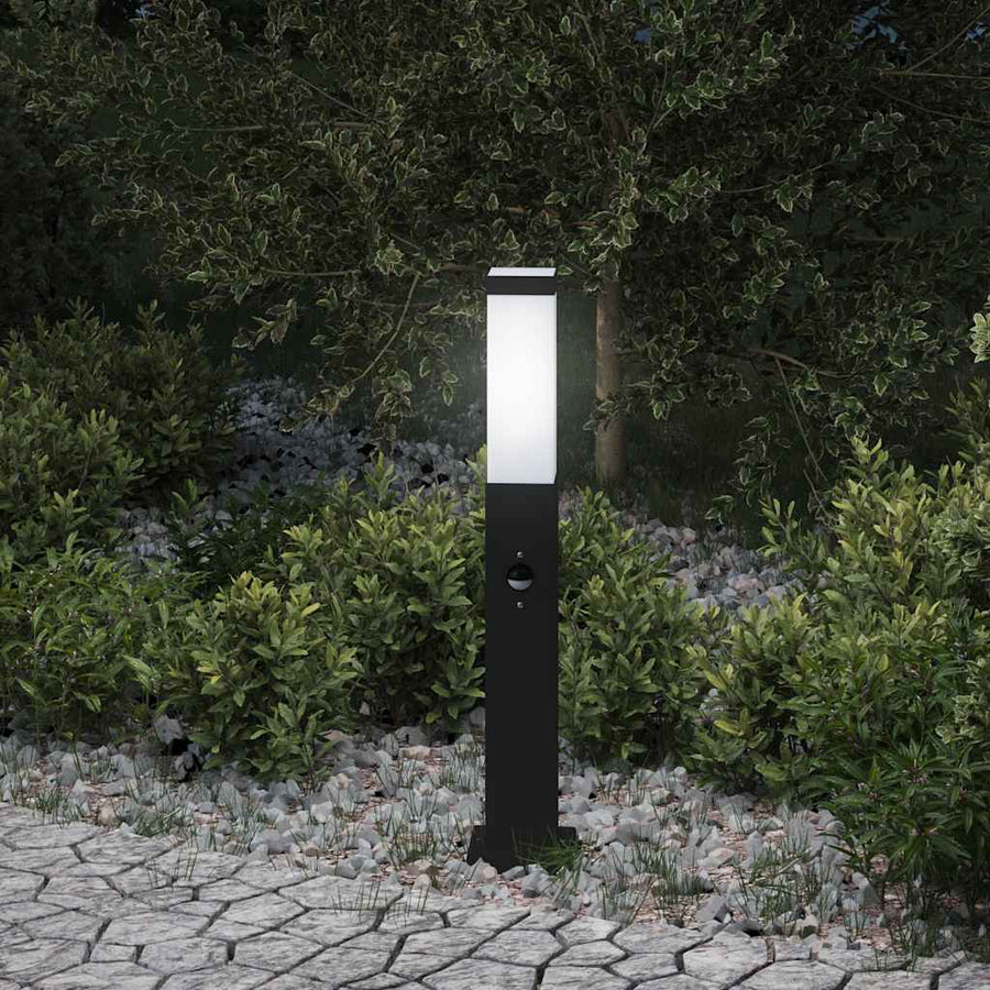 Bolderverlichting met sensor 50 cm zwart IP44