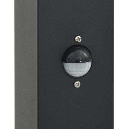 Bolderverlichting met sensor 3 stuks 80 cm Zwart IP44