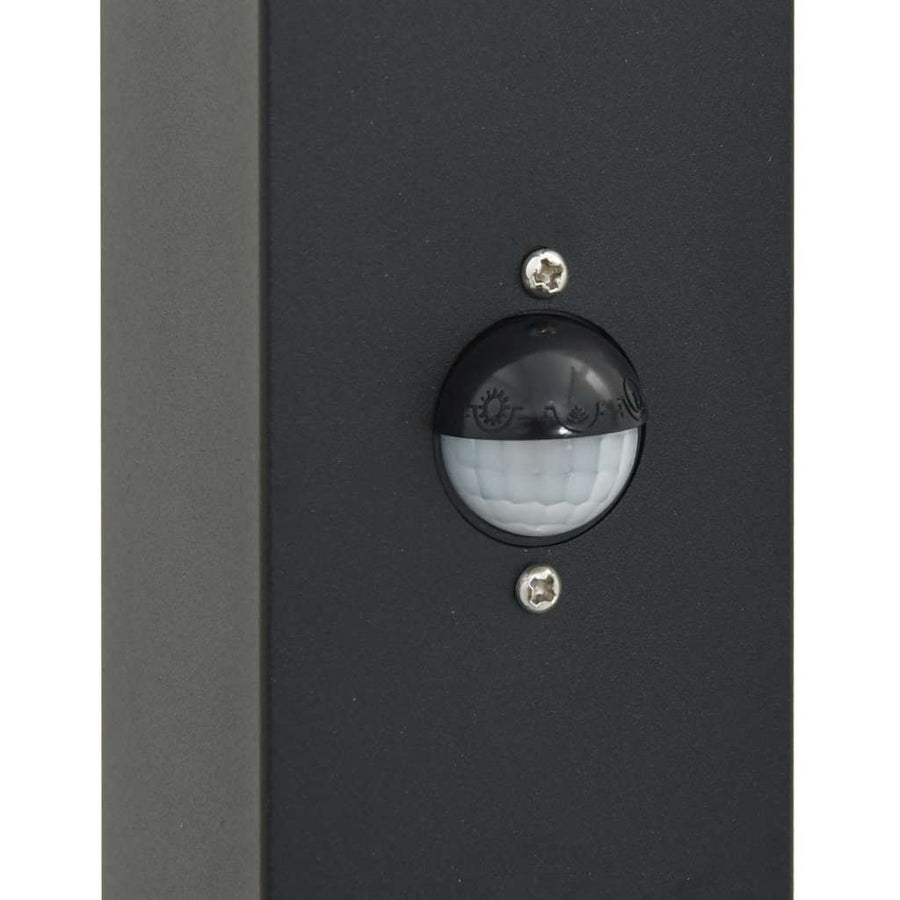 Bolderverlichting met sensor 3 stuks 80 cm Zwart IP44
