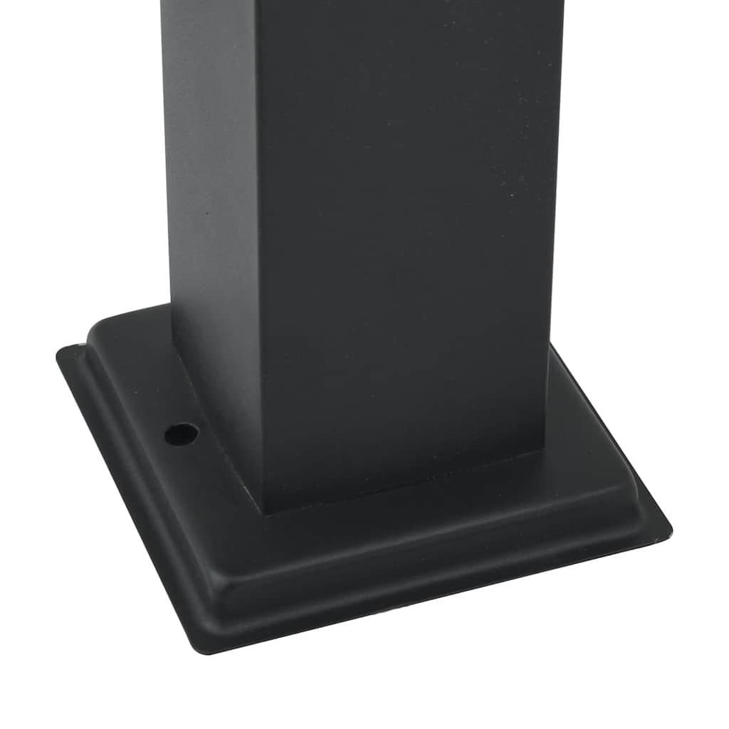 Bolderverlichting met sensor 3 stuks 80 cm Zwart IP44