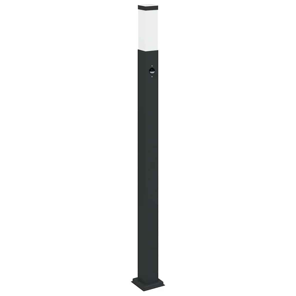 Bolderverlichting met sensor 3 stuks 110 cm Zwart IP44
