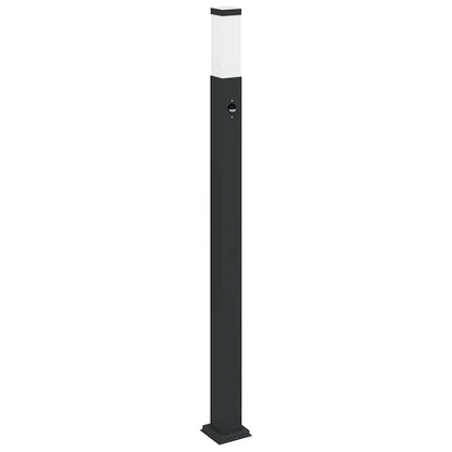 Bolderverlichting met sensor 3 stuks 110 cm Zwart IP44