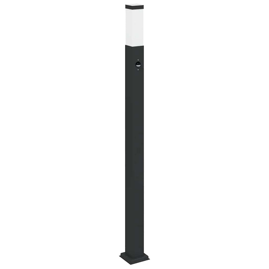 Bolderverlichting met sensor 3 stuks 110 cm Zwart IP44