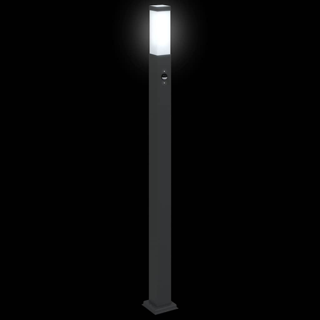 Bolderverlichting met sensor 3 stuks 110 cm Zwart IP44
