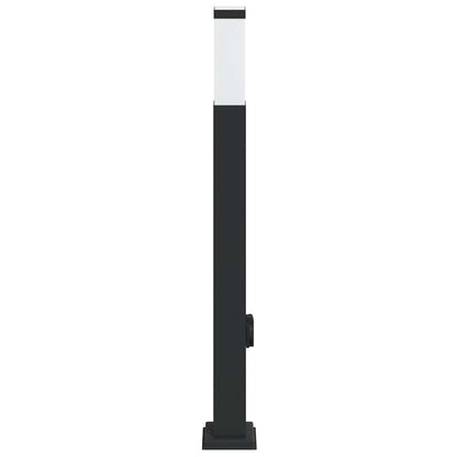 Bolderarmatuur met stopcontact 80 cm Zwart IP44