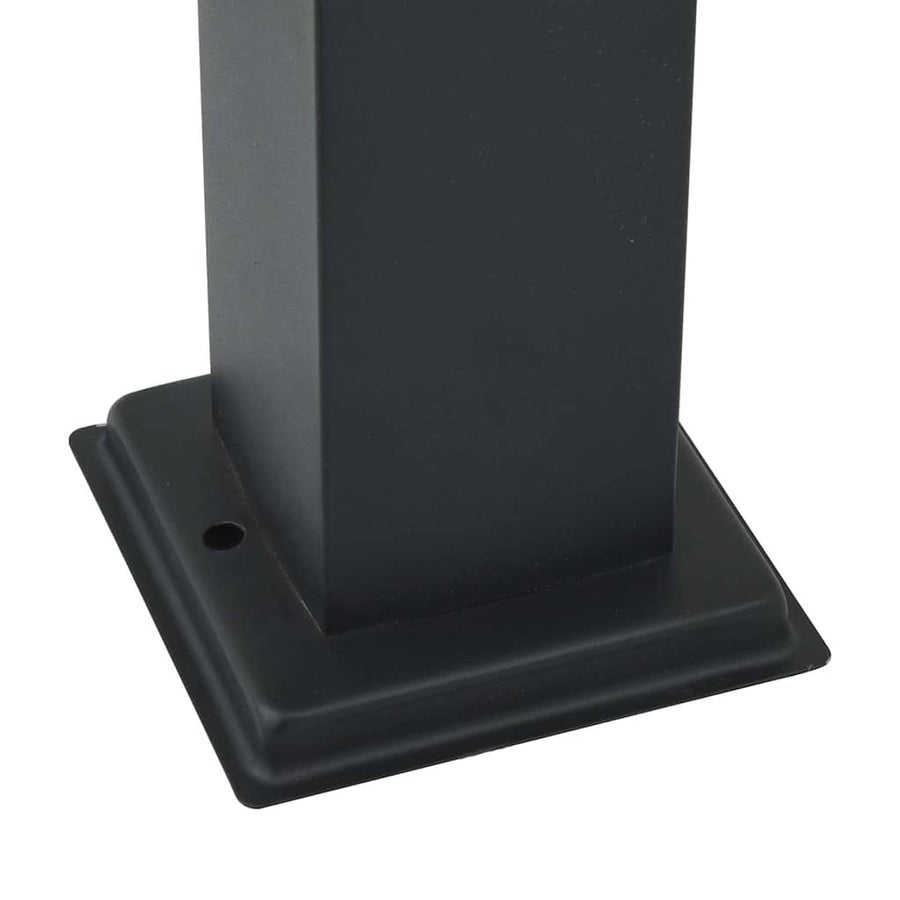 Bolderarmatuur met stopcontact 110 cm Zwart IP44