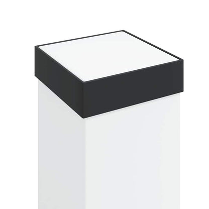 Bolderverlichting met sensor en stopcontact 3 stuks 80 cm zwart IP44