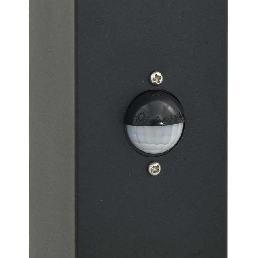 Bolderverlichting met sensor en stopcontact 3 stuks 80 cm zwart IP44