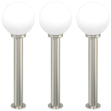 Bolderverlichting 3 stuks 80 cm RVS IP44
