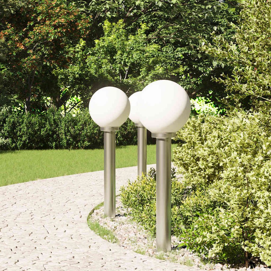 Bolderverlichting 3 stuks 80 cm RVS IP44