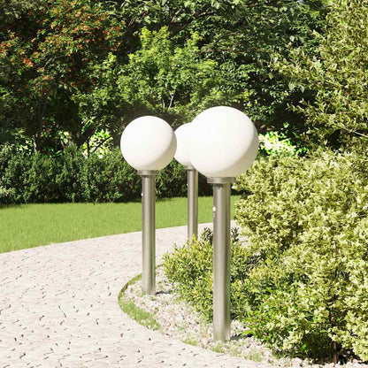 Bolderverlichting met sensor 3 stuks 80 cm RVS IP44