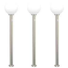 Bolderverlichting met sensor 3 stuks 120 cm RVS IP44