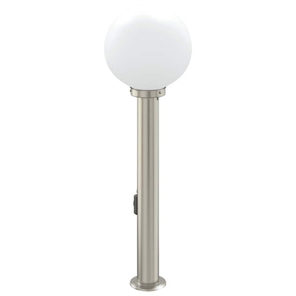 Bolderarmatuur met stopcontact 80 cm RVS IP44