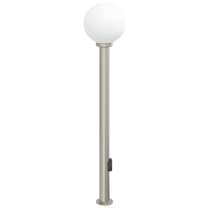 Bolderarmatuur met stopcontact 120 cm RVS IP44