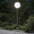 Bolderarmatuur met stopcontact 120 cm RVS IP44