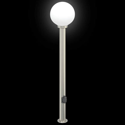 Bolderverlichting met stopcontact 3 stuks 120 cm RVS IP44