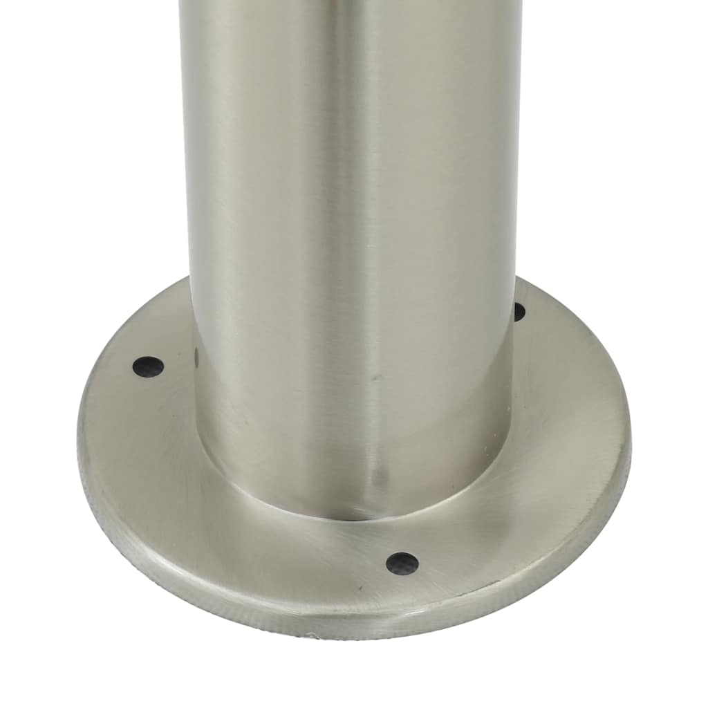 Bolderverlichting met sensor en stopcontact 3 stuks 80 cm roestvrij staal IP44