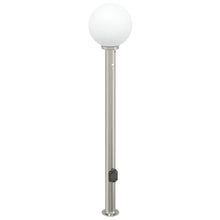 Bolderarmatuur met sensor en stopcontact 120 cm roestvrij staal IP44